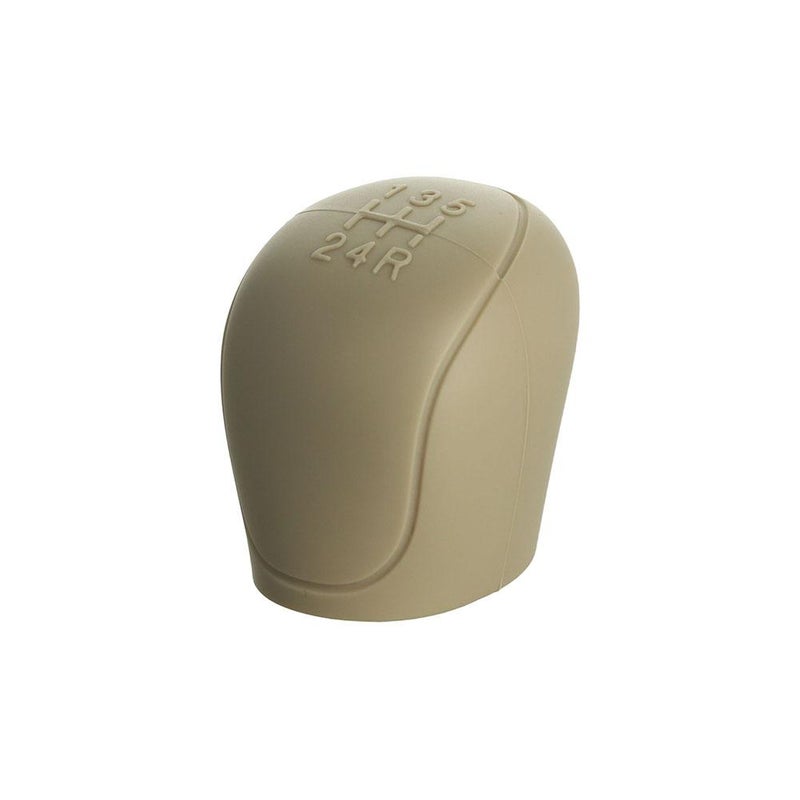 Car Gear Stick Shift Cover,Universal Car Shift Knob Cover, Upgr Silicone Gear Stick Cover Head for Manual Automatic Car Gear Shift Knob Parts,Slip-resistant&Easy to Clean (Beige) (1pcs) - Image 1